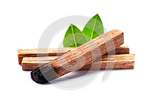 Sandalwood sticks isolated