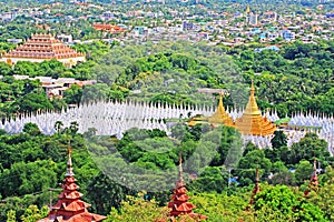 Sandamuni Pagoda Panorama, Mandalay, Myanmar
