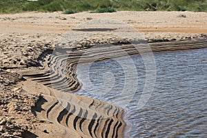 Sandbank on Embleton Beach Estuary