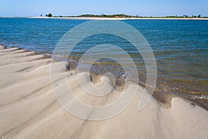 Sandbank at low tide