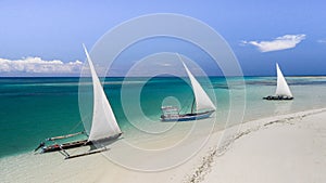 Sandbank at Pemba Island, Tanzania. A paradise on Earth