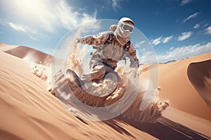 Sandboarding extreme outdoor sport