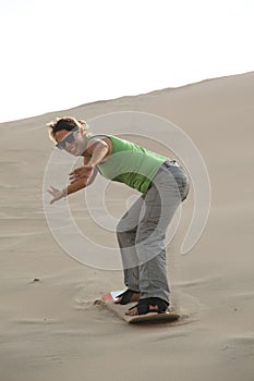 Sandboarding in Huacachina