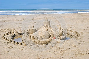 Sandcastle on the beach