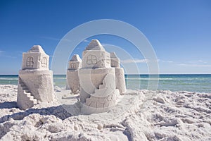 Sandcastle on Gulf Island National Seashore, Pensacola Beach, Florida