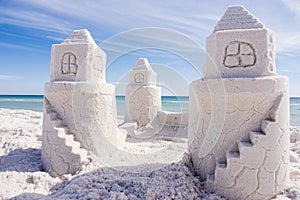 Sandcastle on Gulf Island National Seashore, Pensacola Beach, Florida