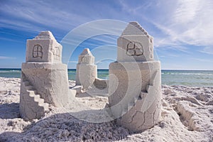 Sandcastle on Gulf Island National Seashore, Pensacola Beach, Florida