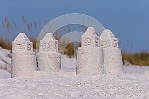 Sandcastle on Gulf Island National Seashore, Pensacola Beach, Florida