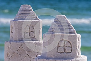 Sandcastle on Gulf Island National Seashore, Pensacola Beach, Florida