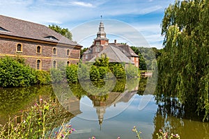 Sandfort moated castle in Münsterland