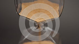 Sandglass clock closeup