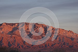 Sandia mountains sunset photo