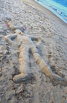 Sandman on Beach