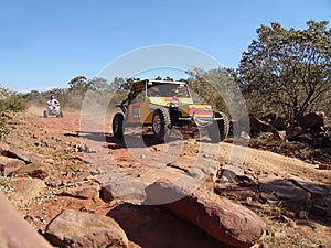 Sandmaster racing in desert