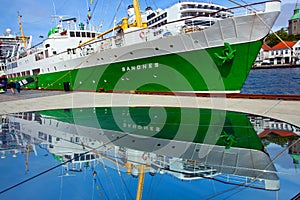 Sandnes in dock at Stavanger