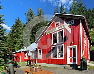 Sandon Ghost Town with Historic Silversmith Powerhouse in the Selkirk Mountains, British Columbia, Canada