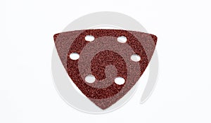 Sandpaper for multi tools on a white background