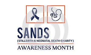 SANDS Stillbirth and neonatal death charity Awareness Month Concept Observed on Every June. background, Banner, Poster, Card