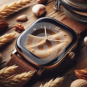 Sands of time: a timepiece with nature's touch