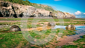 Sandsend beach during low tide