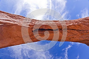 Sandstone Arch against Blue Sky