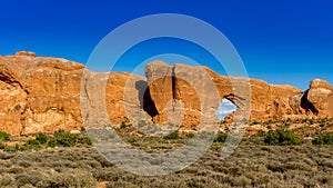 Sandstone arch at Arches National Park in Utah