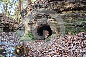 Sandstone arch in Mammoth Cave National Park.