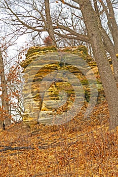 Sandstone Bluffs at the Edge of the Prairie