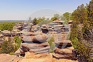 Sandstone bluffs in the Wilderness