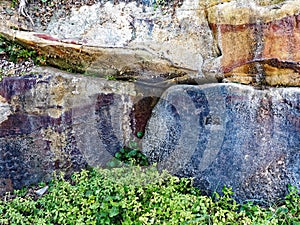 Sandstone Boulders at Base of Cliff