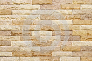 Sandstone brick wall texture with vintage style for background and design art work