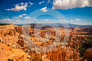 Sandstone of Bryce Canyon in Utah