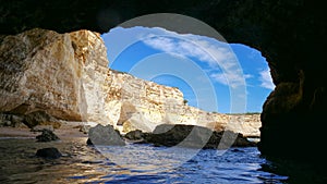 Sandstone cave background
