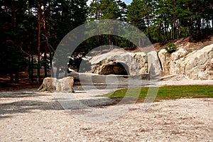 sandstone caves in Blankenburg Harz Germany