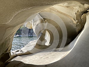 Sandstone caves on Galiano Island