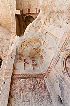 Sandstone Church Detail at Cappadocia