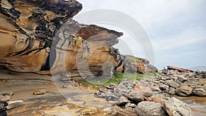 Sandstone Cliff Cape Banks Sydney in the Botany Kamay Bay National Park