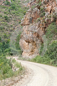 Sandstone cliff in the Prince Alfred Pass