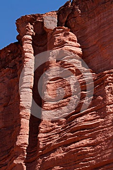 Sandstone cliff, Talampaya