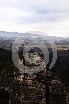 Sandstone Cliffs in Bohemian Paradise