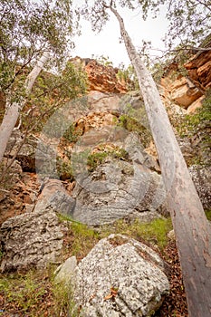 Sandstone Cliffs Cania Gorge Queensland Australia