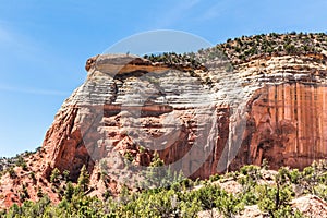 Sandstone cliffs, Colorado, USA.