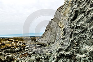 Sandstone cliffs of Green Point, Grose Morne National Park, Newfoundland, Canada