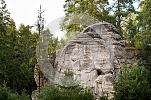 Sandstone cliffs - Prachov Rocks, Czech Republic