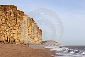 The sandstone cliffs of West Bay, Dorset