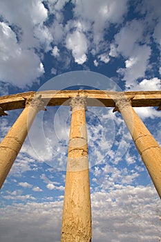 The sandstone columns of Palmyra