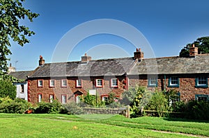 Sandstone cottages in Dufton, Cumbria