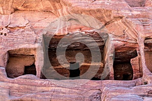 Sandstone Dwellings at Petra