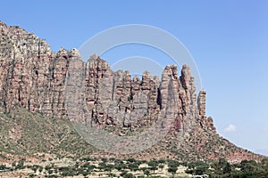 Sandstone formation in Gheralta, Northern Ethiopia