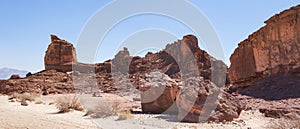 Sandstone Formation at Timna Park in Southern Israel